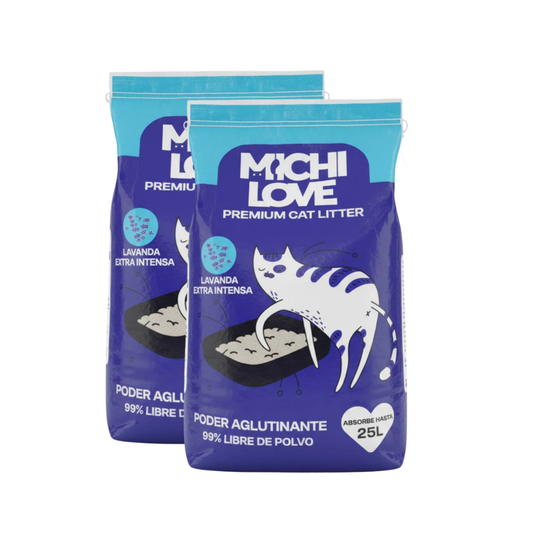Arena Para Gatos Michi Love Lavanda 40 kg