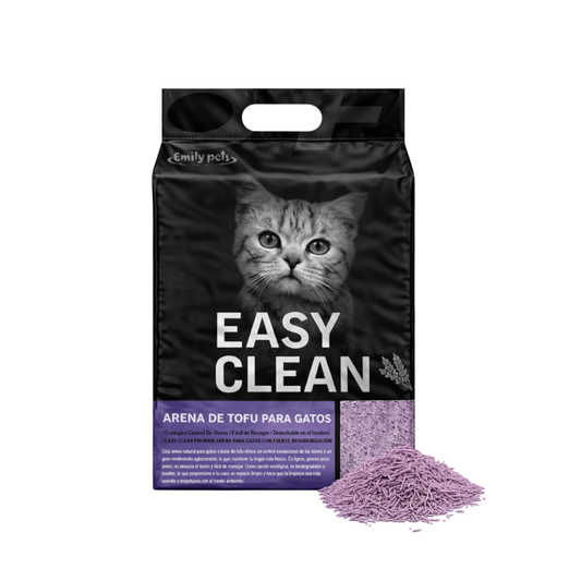 Arena Para Gatos Easy Clean Tofu Lavanda