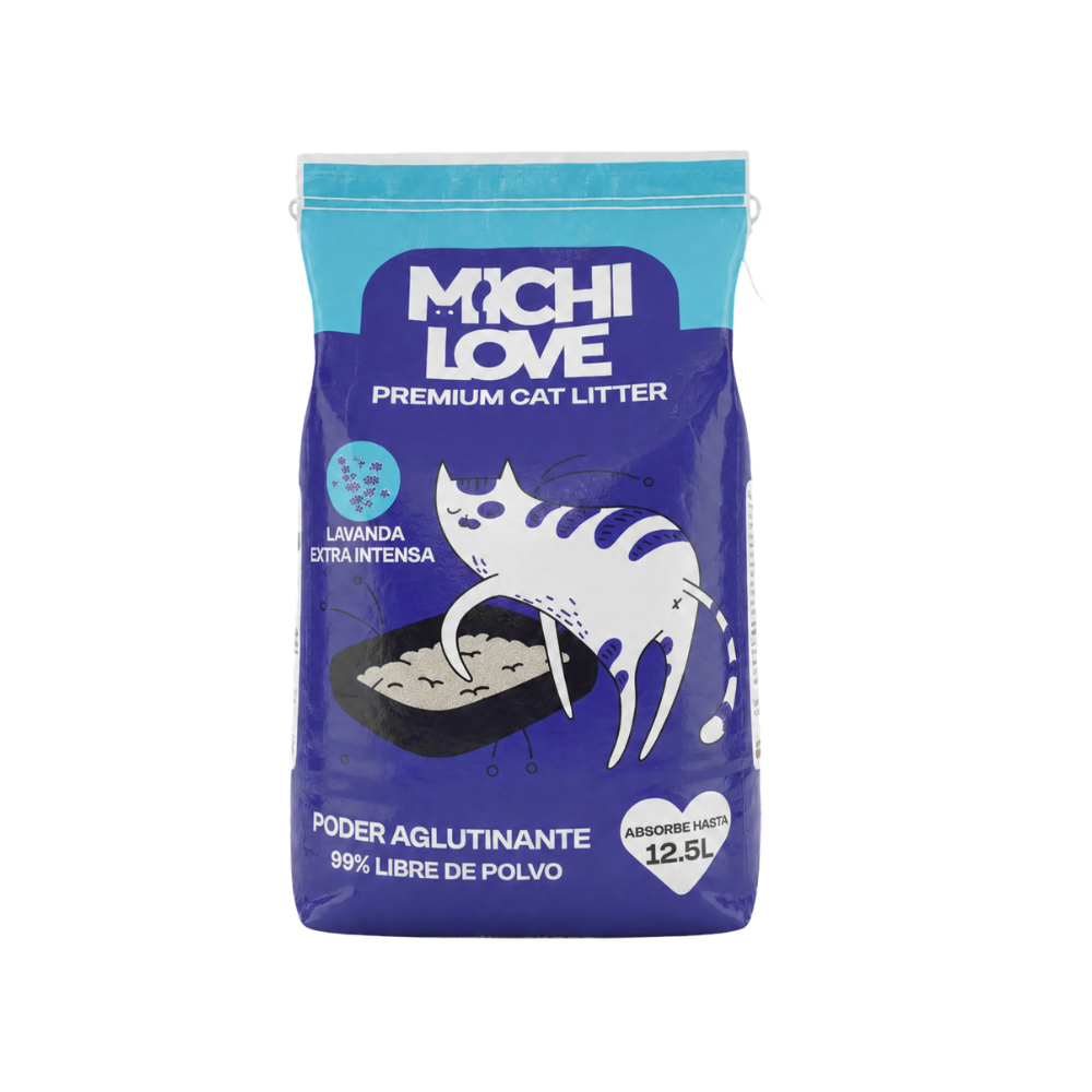 Arena Para Gatos Michi Love Lavanda 10 Kg