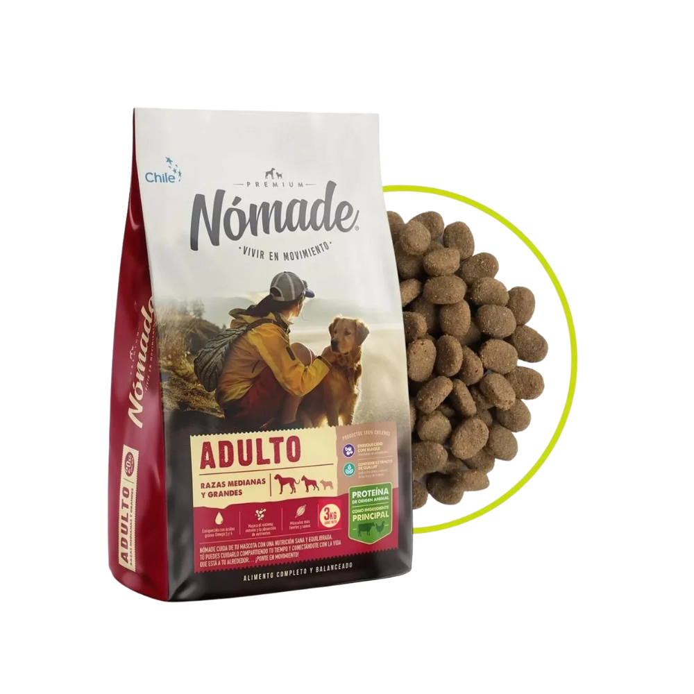 Alimento Nómade Perro Adulto Razas Medianas y Grandes 20 kg