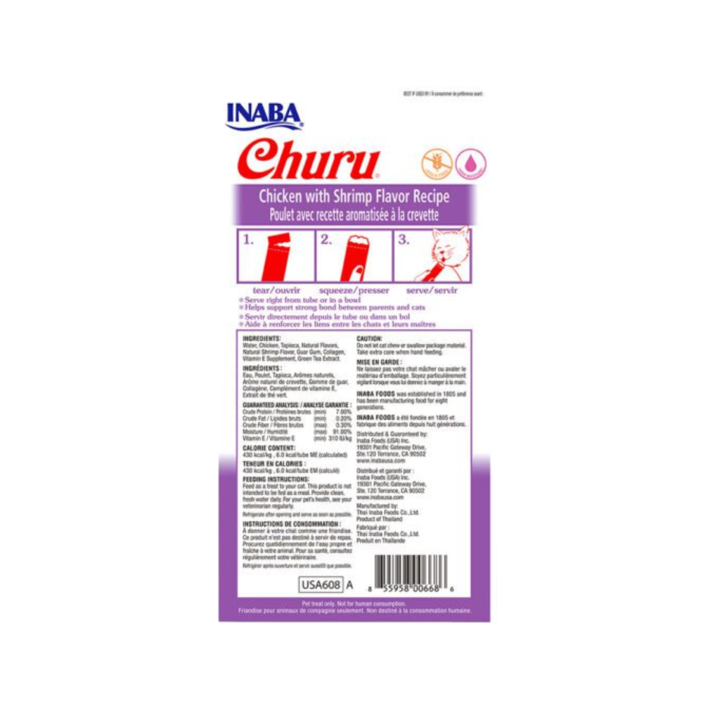 Churu Pollo con Camarones 56 g