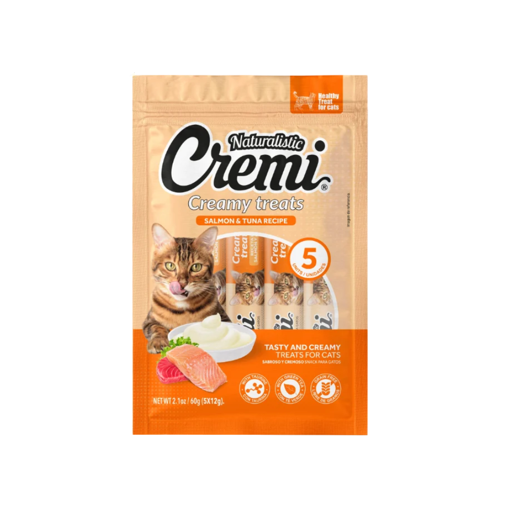Snack Naturalistic Cremi Salmón y Atún 60 g