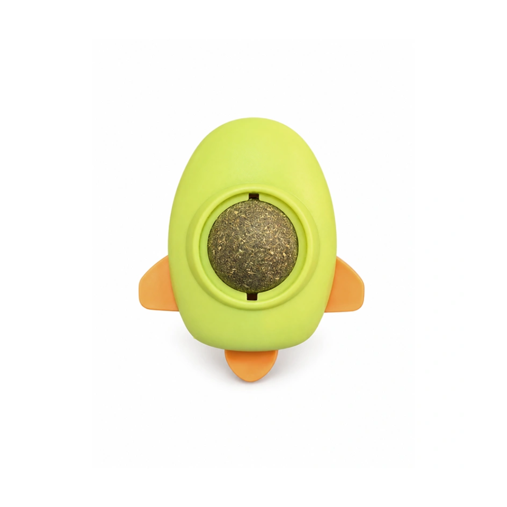 Juguete Para Gato Bola Catnip Diseño Cohete